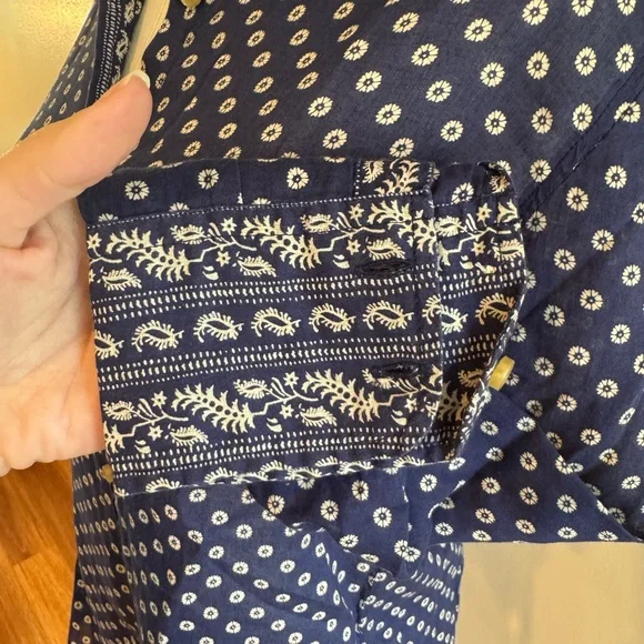 Isabel Marant Étoile Navy Patterned Shirt - Picture 8 of 12